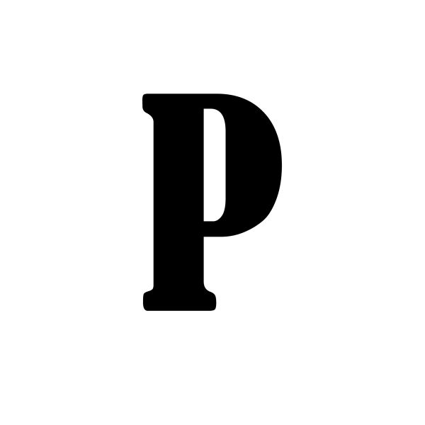 字母P PNG透明背景免抠图元素 16图库网编号:91443
