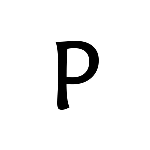 字母P PNG免抠图透明素材 16设计网编号:91448