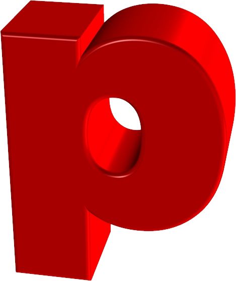 字母P PNG免抠图透明素材 16设计网编号:91435