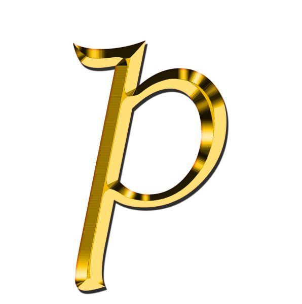 字母P PNG透明背景免抠图元素 16图库网编号:91465