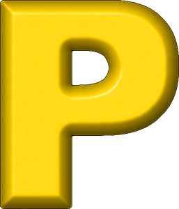 字母P PNG透明背景免抠图元素 16图库网编号:91489