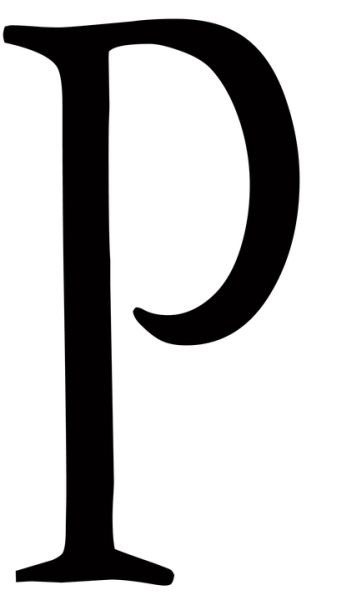 字母P PNG透明背景免抠图元素 素材中国编号:91530