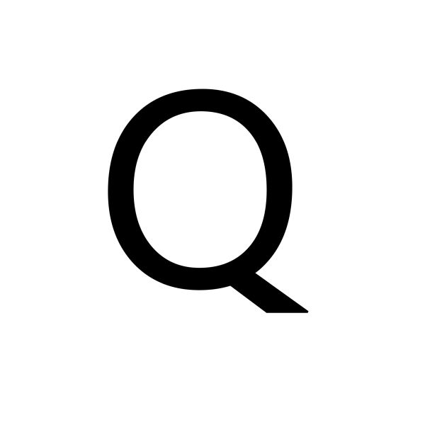 字母Q PNG透明背景免抠图元素 16图库网编号:92913