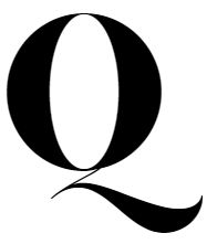 字母Q PNG免抠图透明素材 16设计网编号:92934