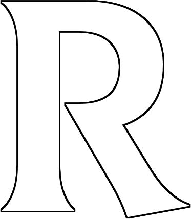字母 R PNG免抠图透明素材 16设计网编号:93900