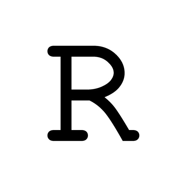 字母 R PNG免抠图透明素材 普贤居素材编号:93907