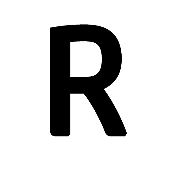 字母 R PNG透明元素免抠图素材 16素材网编号:93909