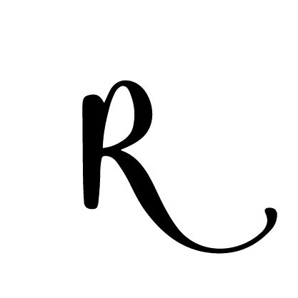 字母 R PNG透明背景免抠图元素 16图库网编号:93913