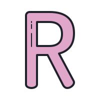 字母 R PNG免抠图透明素材 16设计网编号:93950