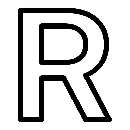 字母 R PNG免抠图透明素材 普贤居素材编号:93955
