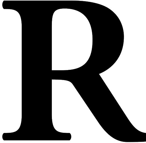 字母 R PNG免抠图透明素材 16设计网编号:93964