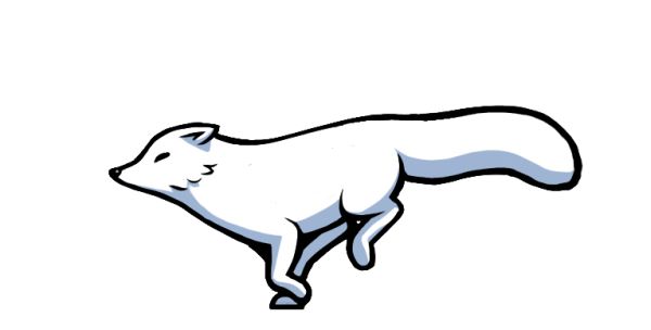 北极狐PNG免抠图透明素材 素材天下编号:41373