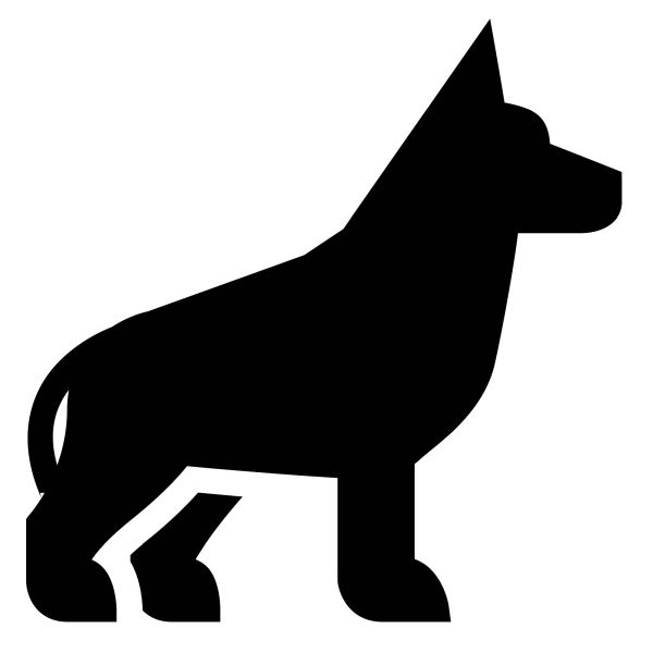 德国牧羊犬 PNG透明背景免抠图元素 16图库网编号:72761