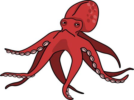 章鱼 PNG免抠图透明素材 16设计网编号:47000