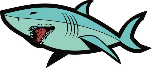 鲨鱼PNG透明元素免抠图素材 16素材网编号:96507