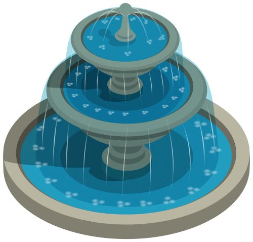 喷泉 PNG透明背景免抠图元素 16图库网编号:41889