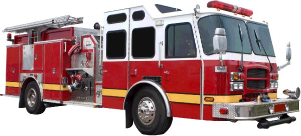 消防车 PNG透明元素免抠图素材 16素材网编号:41207