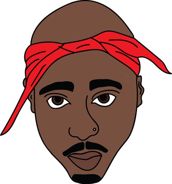 2Pac, Tupac Shakur PNG透明背景免抠图元素 16图库网编号:32145