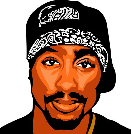 2Pac, Tupac Shakur PNG透明背景免抠图元素 16图库网编号:32181