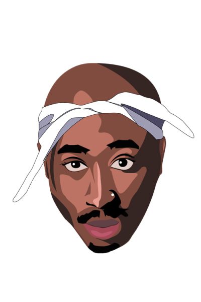 2Pac, Tupac Shakur PNG免抠图透明素材 普贤居素材编号:32182