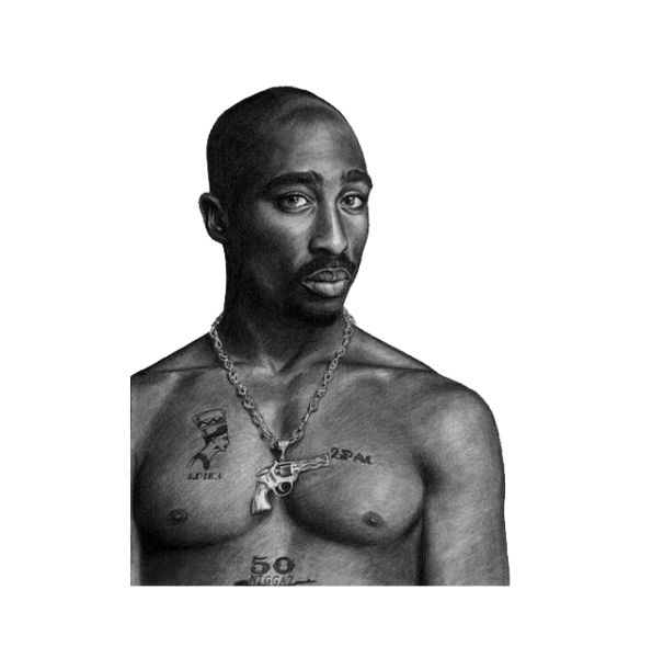 2Pac, Tupac Shakur PNG透明背景免抠图元素 素材中国编号:32141