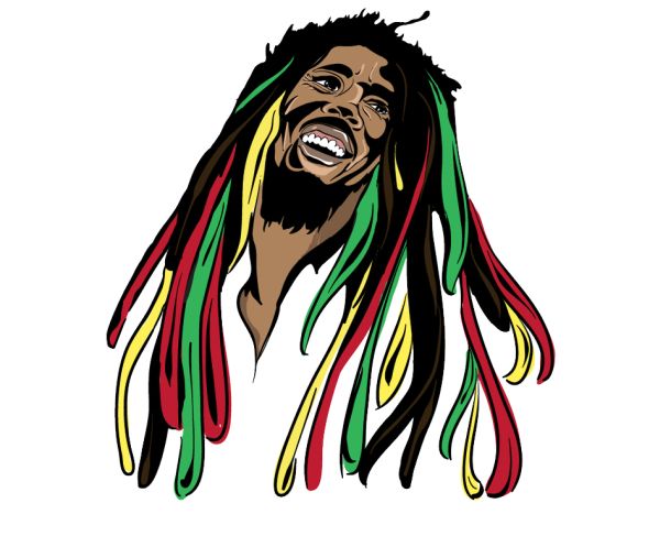 Bob Marley PNG免抠图透明素材 16设计网编号:32046