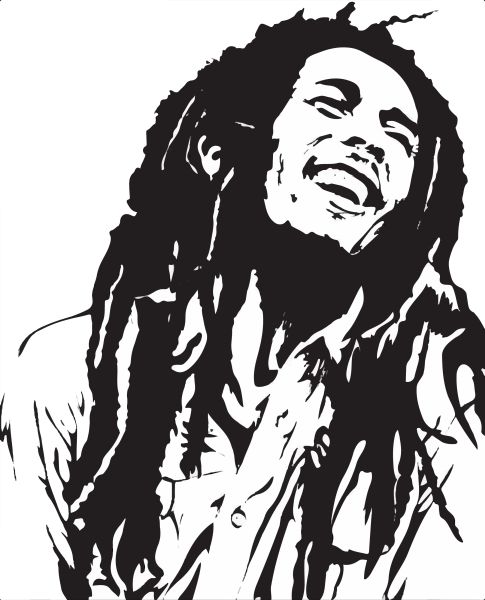 Bob Marley PNG免抠图透明素材 素材中国编号:32048