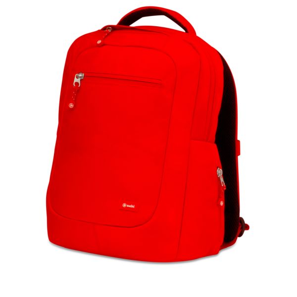 红色背包PNG免抠图透明素材 素材天