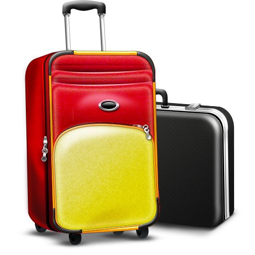 行李, 拉杆包 PNG透明背景免抠图元素 16图库网编号:105336