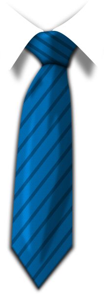 蓝色领带PNG透明背景免抠图元素 16图库网编号:8177