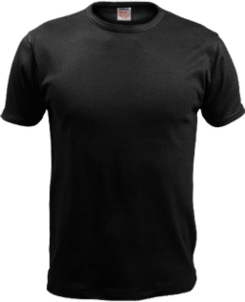 黑色T恤PNG透明背景免抠图元素 16图库网编号:5427