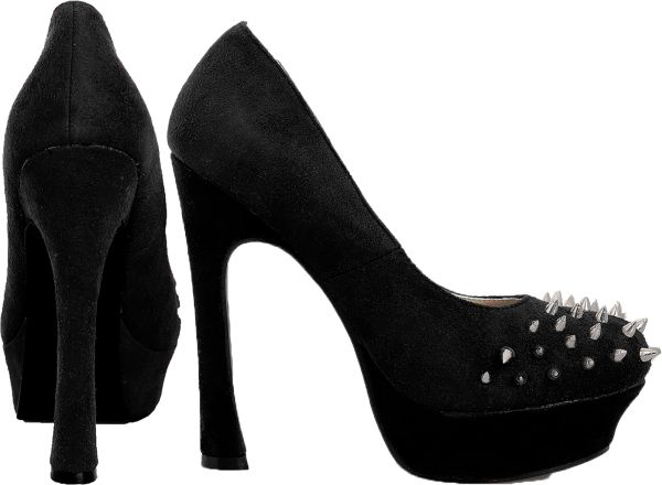 黑色女鞋PNG免抠图透明素材 16设计网编号:7449