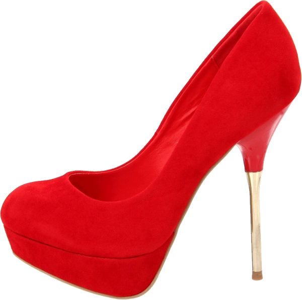 红色女鞋PNG免抠图透明素材 16设计网编号:7453