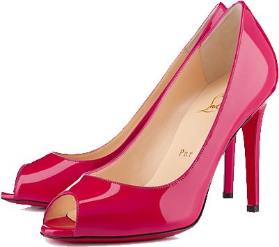 粉色女鞋PNG透明背景免抠图元素 16