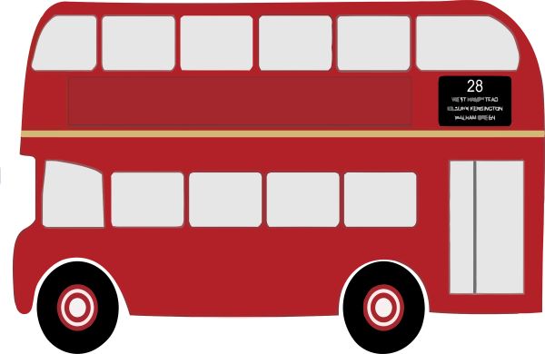 英国伦敦巴士 PNG透明背景免抠图元素 16图库网编号:89883