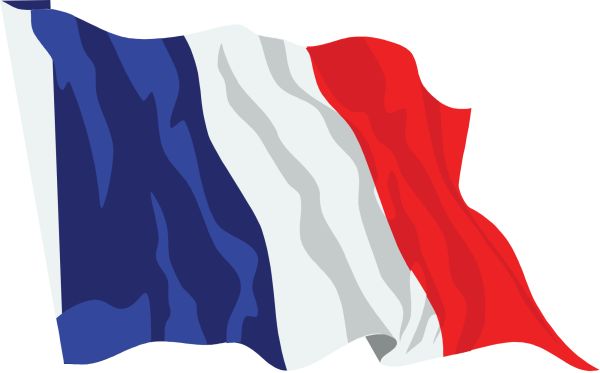 法国国旗 PNG透明背景免抠图元素 16图库网编号:89614