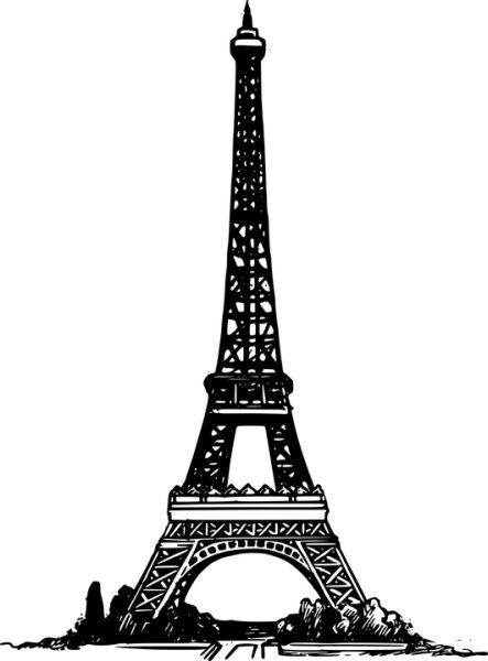 法国埃菲尔铁塔 PNG透明背景免抠图元素 素材中国编号:89628