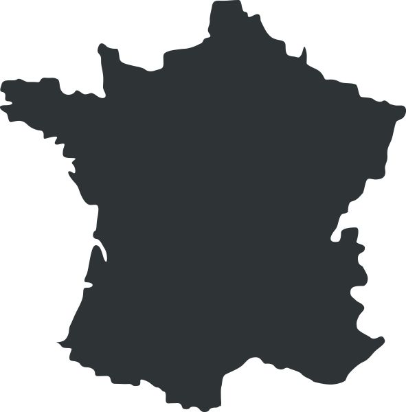 法国地图PNG透明背景免抠图元素 素材中国编号:89632