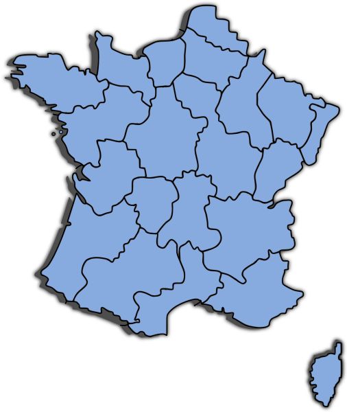 法国地图PNG免抠图透明素材 16设计网编号:89641