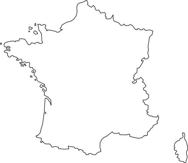 法国地图PNG透明背景免抠图元素 16图库网编号:89647