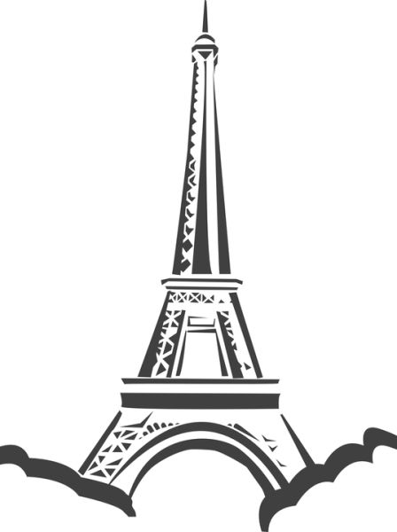 法国埃菲尔铁塔 PNG透明背景免抠图元素 素材中国编号:89648