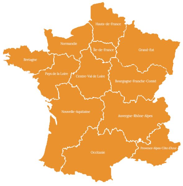 法国地图PNG免抠图透明素材 16设计网编号:89658