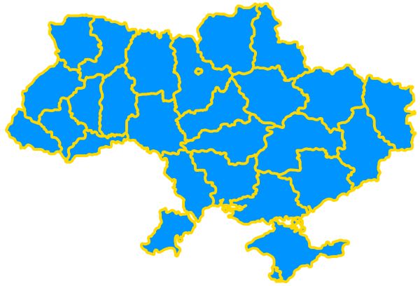 乌克兰地图PNG透明背景免抠图元素 素材中国编号:105074