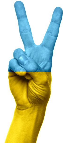 乌克兰和平手PNG透明元素免抠图素材 16素材网编号:105115