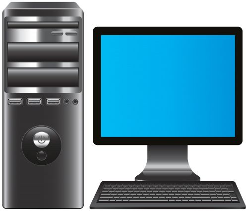 电脑桌面PC PNG透明背景免抠图元素 素材中国编号:102096
