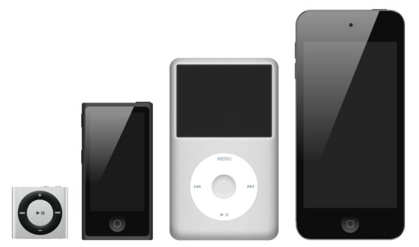 iPod PNG免抠图透明素材 16设计网编号:94310