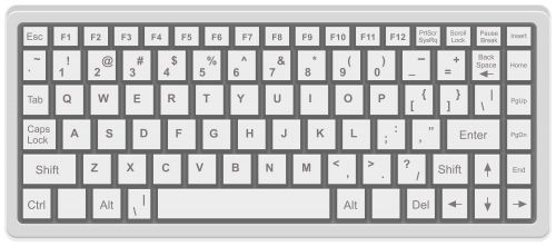 键盘 PNG透明背景免抠图元素 素材中国编号:101844