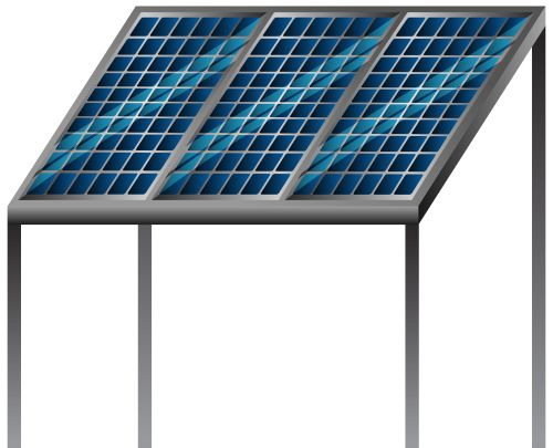 太阳能电池板 PNG透明背景免抠图元素 16图库网编号:80997