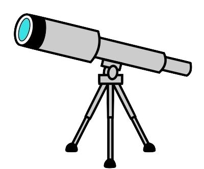 望远镜 PNG透明元素免抠图素材 16素材网编号:66465