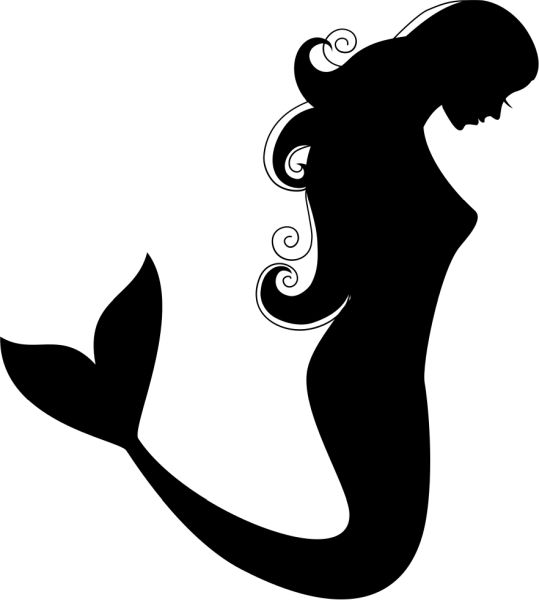 美人鱼 siluete PNG免抠图透明素材 16设计网编号:58161